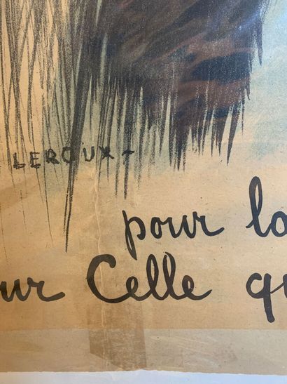Lot de 4 affiches lithographiques comprenant...