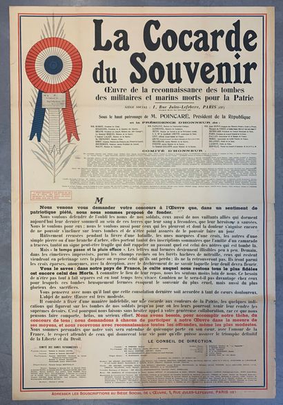 Lot de 4 affiches lithographiques comprenant...
