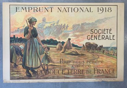 Lot de 5 affiches (dont 3 lithographiques)...