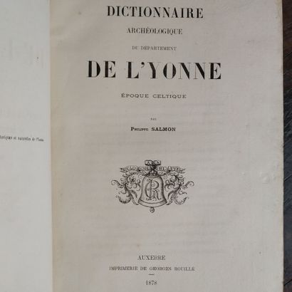 SALMON (Philippe). Archaeological dictionary...