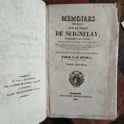 HENRY (V.-B.). Mémoires historiques sur la...