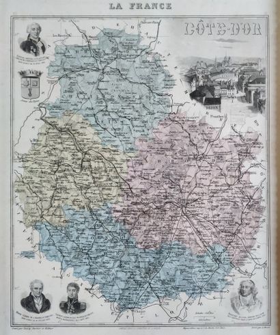 LECOCQ, BARBIER and WALTNER, map of the Côte...