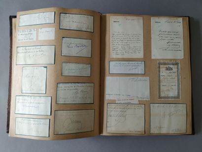 [Autographs]. [Burgundy]. Collection compiled...
