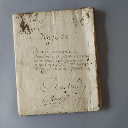 [Manuscript]. [Anstrude]. REGISTRE de la...