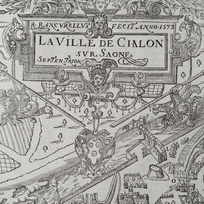 [Chalon-sur-Saône map]. RANCUREL (Raymond)....