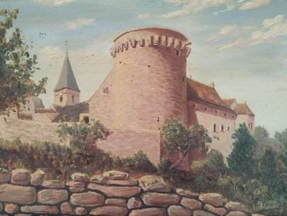 A. COURTAT, 1928 
View of the Château de...