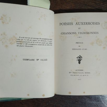 CLAS (Fernand). Chansons de terroir. Paris,...