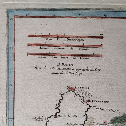 [Map of Burgundy]. SANSON (Nicolas). Aedui....