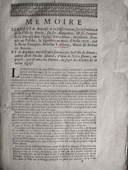 COURTÉPÉE (Claude); BEGUILLET (Edme). Description...