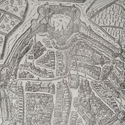 [Beaune map]. LE VRAY PORTRAICT de la ville...