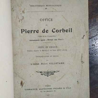 VILLETARD (Henri). Office of Pierre de Corbeil....