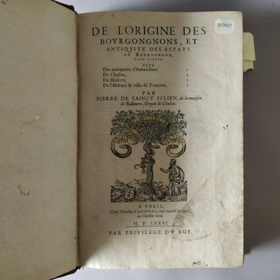 [Sixteenth-century book]. SAINT-JULIEN (Pierre...