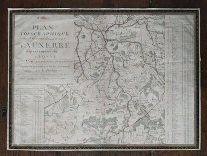 [Manuscript]. [Yonne map]. POCHON (L.). Topographical...