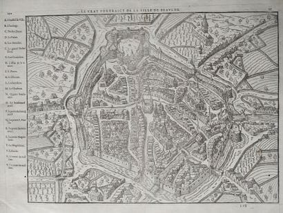 [Beaune map]. LE VRAY PORTRAICT de la ville...