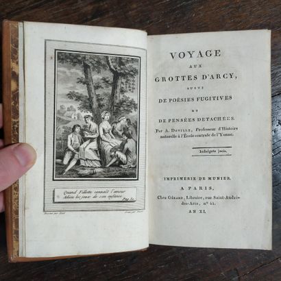 DEVILLE (Albéric). Voyage aux grottes d'Arcy,...