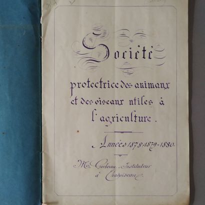 [Manuscript]. [Zoology. Burgundy]. Set of...