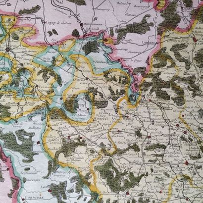[Map. Burgundy]. TARDIEU (P. F.). [Map of...