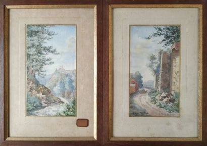 Marie PREVOST (1893-1967)
Two views of Avallon,...