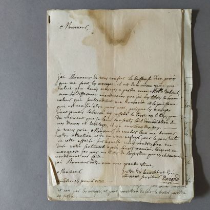 [Manuscript]. DURAND (curé de Curdin, Saône-et-Loire)....