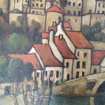 Édouard GOUJON
Semur-en-Auxois 
Oil on isorel...