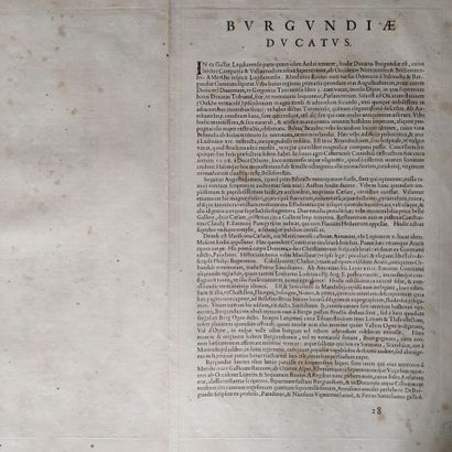 [Map. Burgundy]. [ORTELIUS (Abraham)]. Burgundiae...