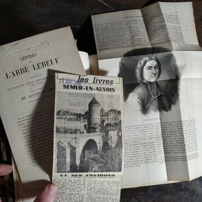 LEBEUF (Jean). Lettres de l'abbé Lebeuf....