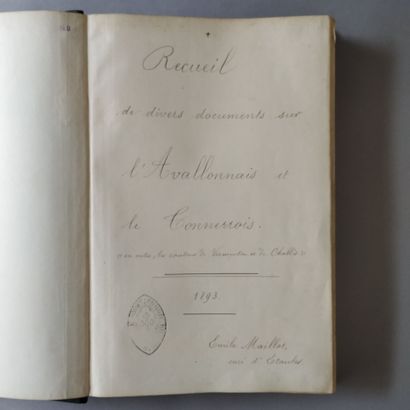 [Manuscript]. MAILLOT (Émile). Collection...