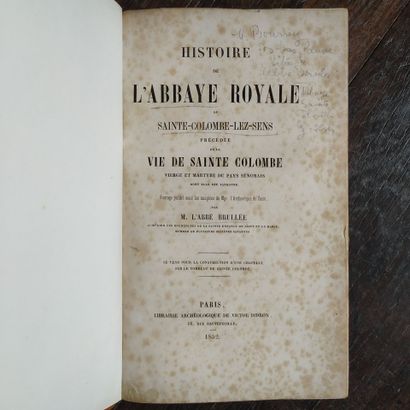 BRULLÉE (Louis). Histoire de l'abbaye royale...