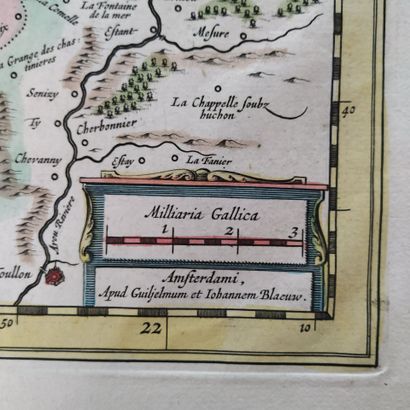 [Map of Burgundy]. BLAEU (W. and J.), ed....
