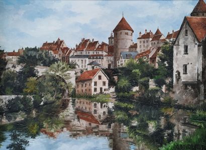 C. BOUDROT
Two views of Semur-en-Auxois:...