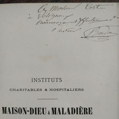 BAUDOUIN (Paul Médéric). Charitable and hospital...