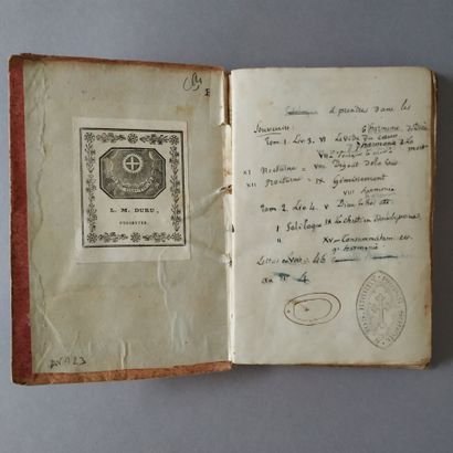 [Manuscript]. [DURU (Louis-Maximilien)]....