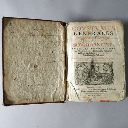 [Coutume. Bourgogne. 1655]. [CHEVANNES (J....