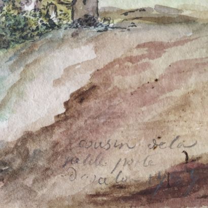 [Drawing. Burgundy]. Three Burgundian Landscapes,...