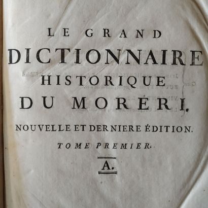 MORÉRI (Louis). Le grand dictionnaire historique,...