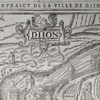 [Dijon map]. BREDIN (Everard). Diion [title...