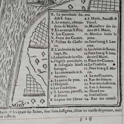 [Chalon-sur-Saône map]. RANCUREL (Raymond)....