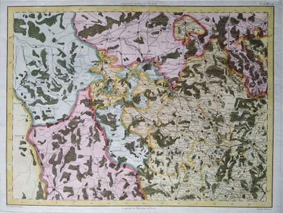 [Map. Burgundy]. TARDIEU (P. F.). [Map of...
