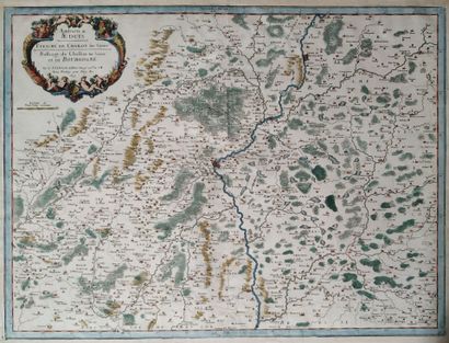 [Map of Burgundy]. SANSON (Nicolas). Ambatri...