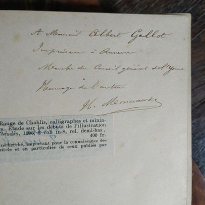 MONCEAUX (Henri). Les Le Rouge, de Chablis,...
