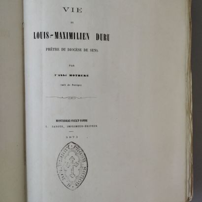 MOTHERÉ (abbé). Life of Louis-Maximilien...