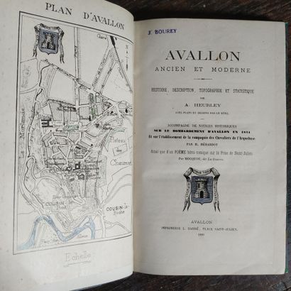 HEURLEY (A.) Avallon ancient and modern....