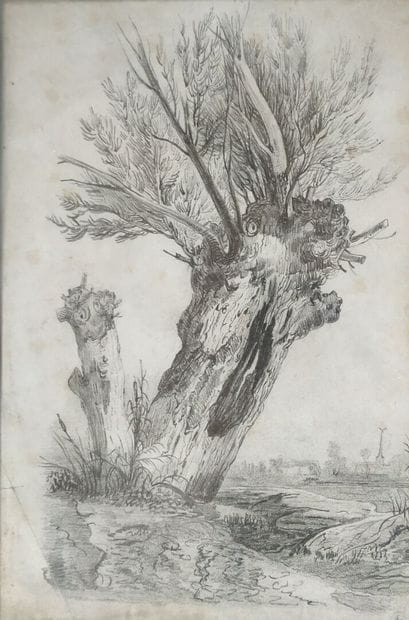 DE VIBRAYE, 1817
View of Bazoches
Graphite...