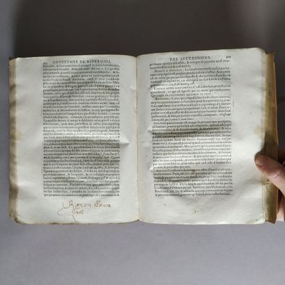 [Coutume. Nivernais. 1605]. COQUILLE (Guy),...
