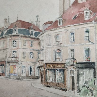 FIERBIERS (?), 1908 
Place de la mairie,...