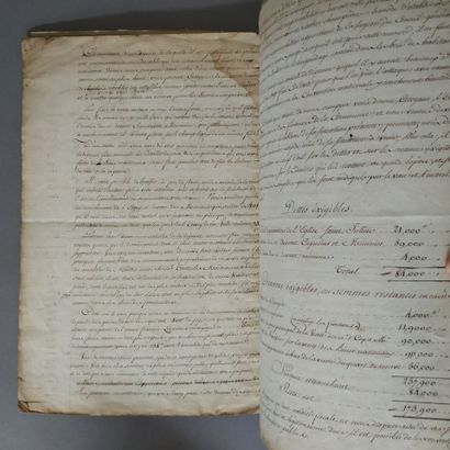 [Manuscript]. [Avallon. French Revolution]....
