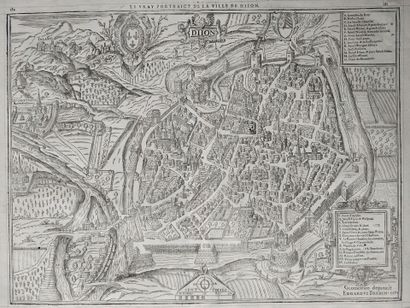 [Dijon map]. BREDIN (Everard). Diion [title...