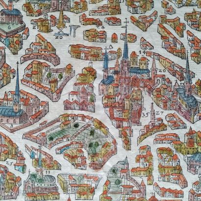 [Auxerre]. [RANCUREL (Raymond)]. The town...