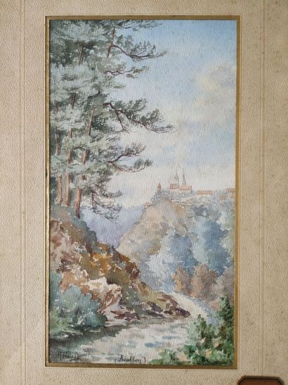 Marie PREVOST (1893-1967)
Two views of Avallon,...