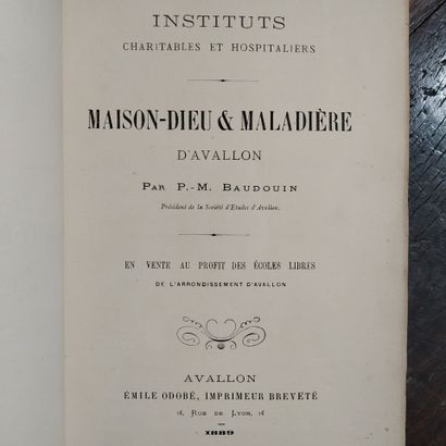 BAUDOUIN (Paul Médéric). Charitable and hospital...